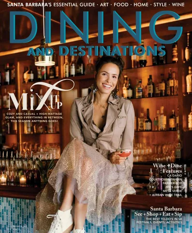 Santa Barbara Dining and Destinations magazine publication featuring Colette Cosentino