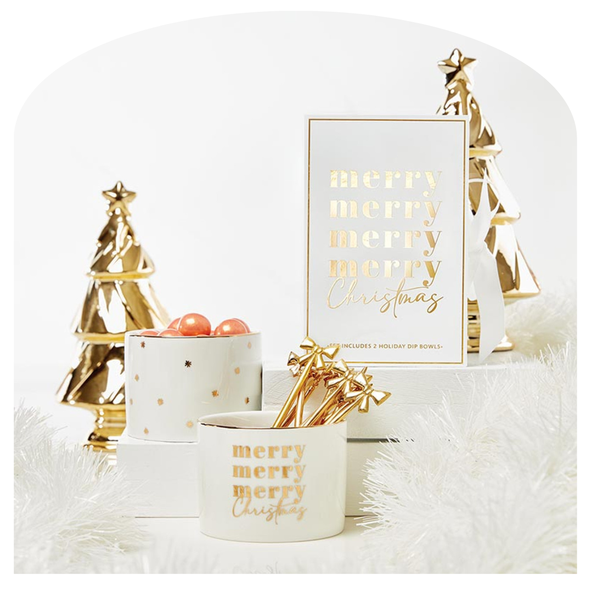 Merry Christmas Bow Set