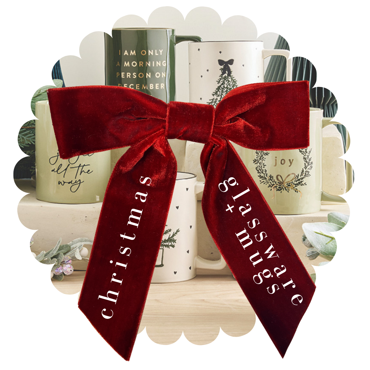 Christmas Glassware + Mugs