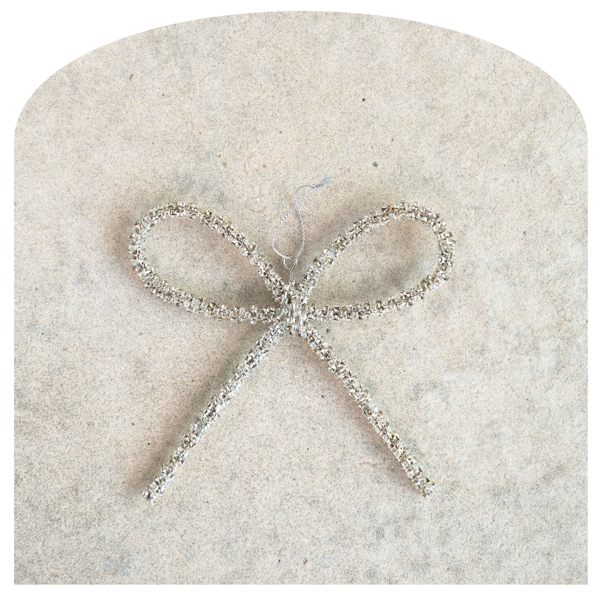 Rhinestone Bow Ornament