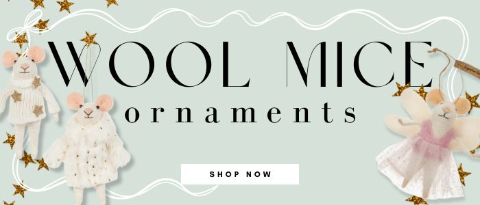 Wool Mice Ornaments