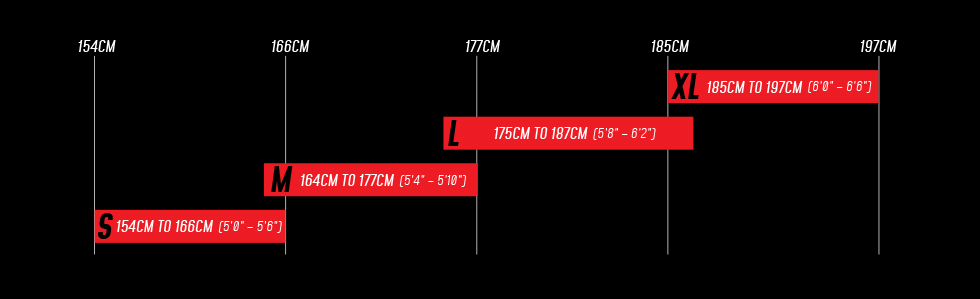 Xl bike deals size chart