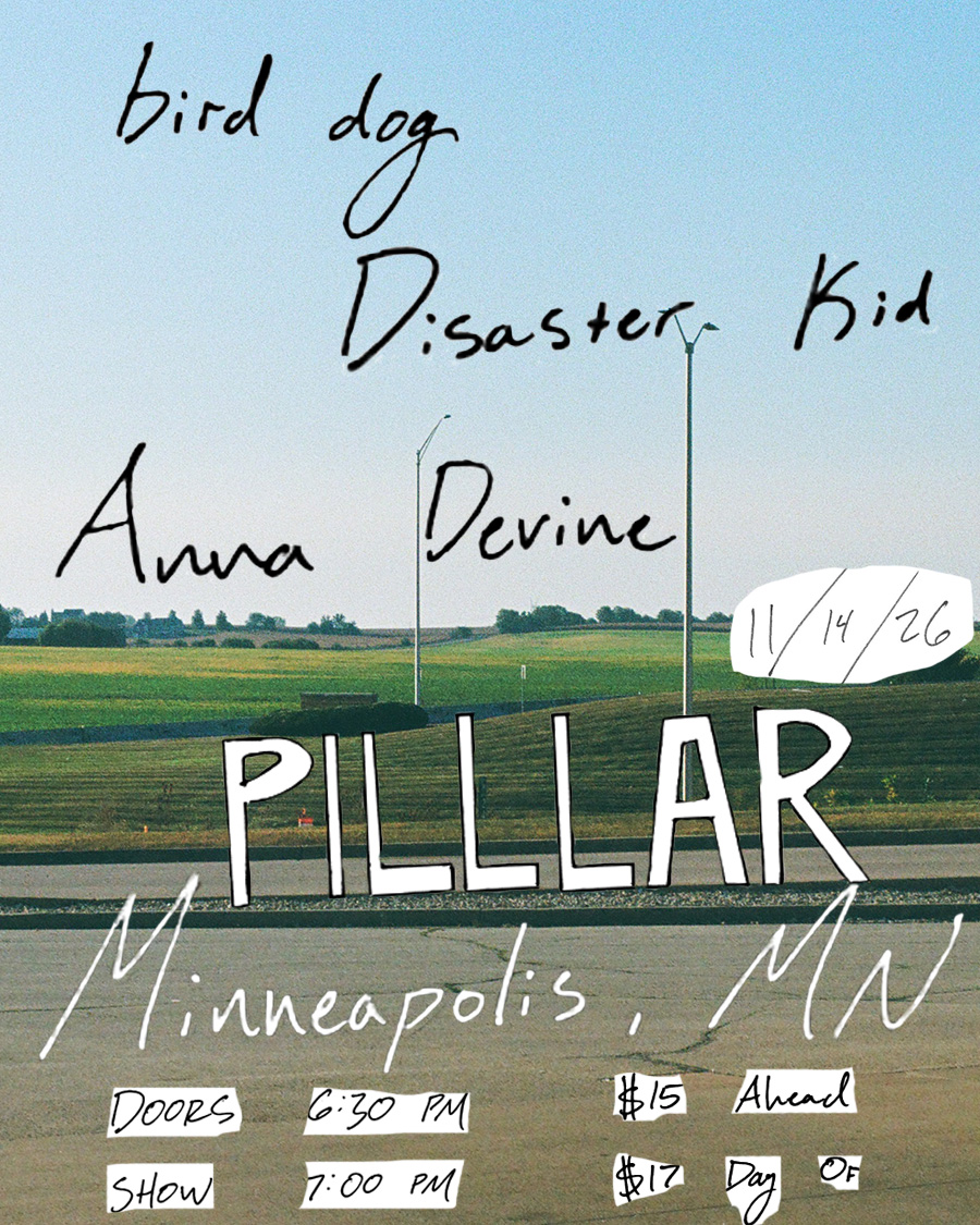 Disaster Kid, bird dog, Anna Devine flyer