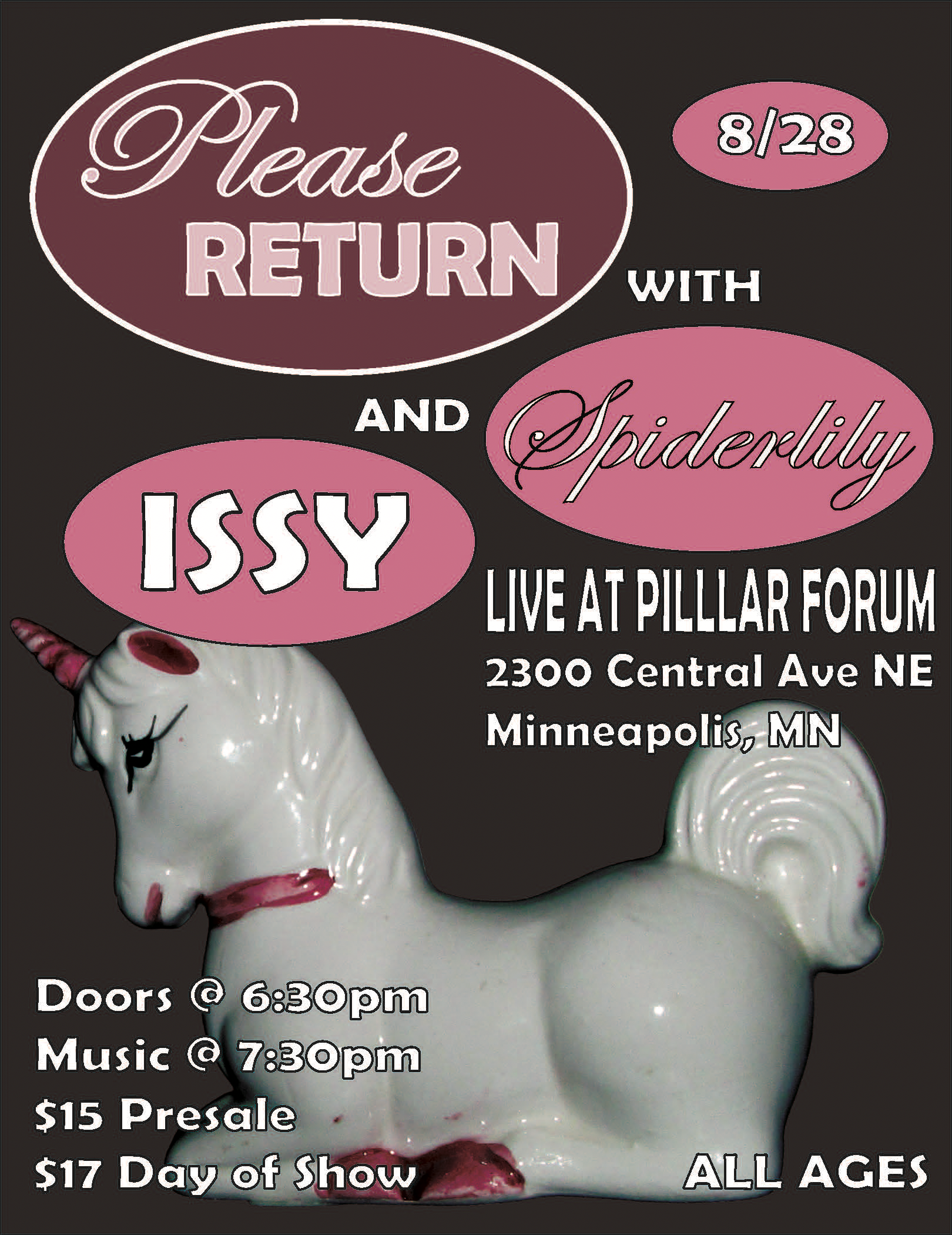 Please Return, Spiderlily, ISSY flyer