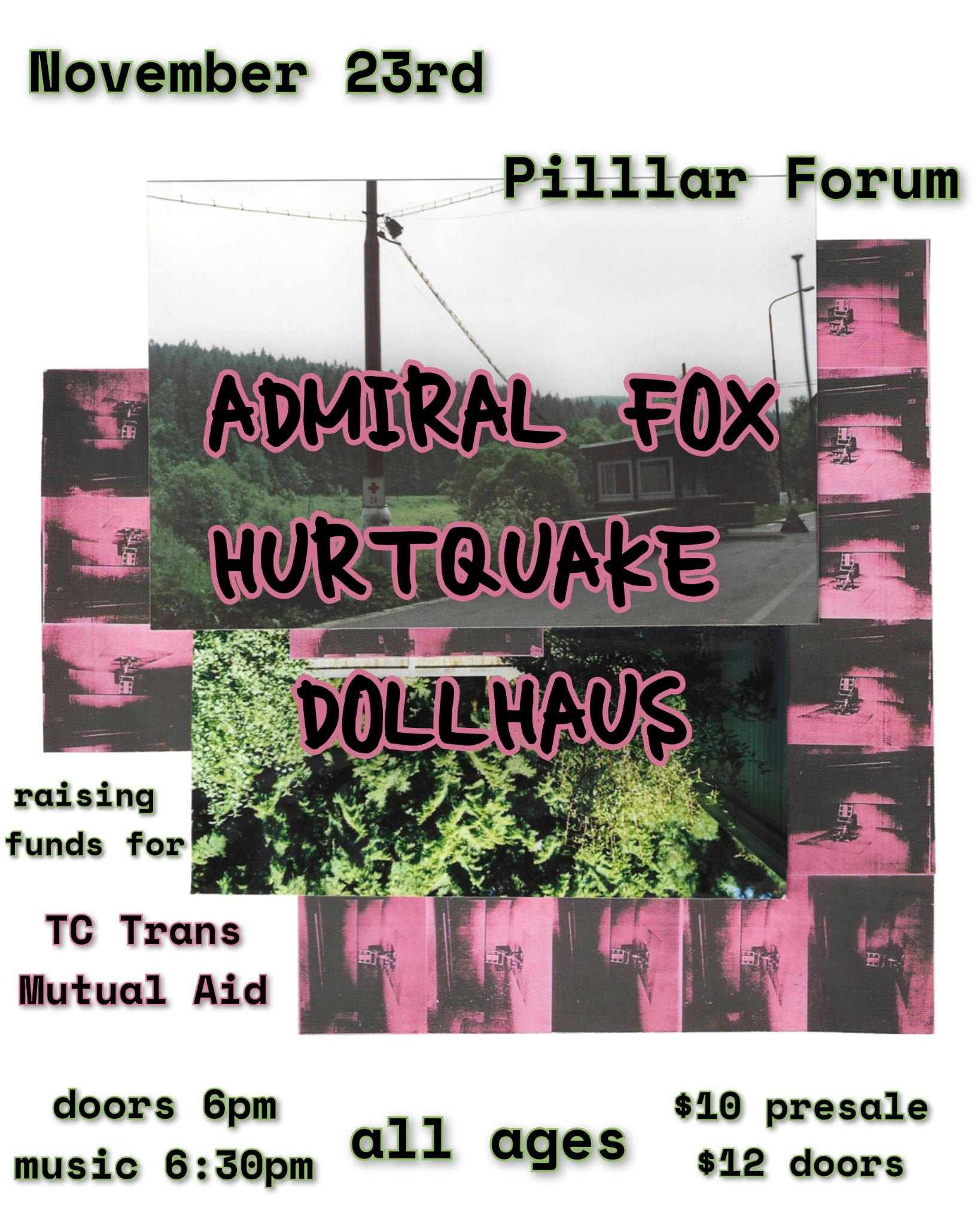 Hurtquake, Admiral fox, Dollhaus flyer