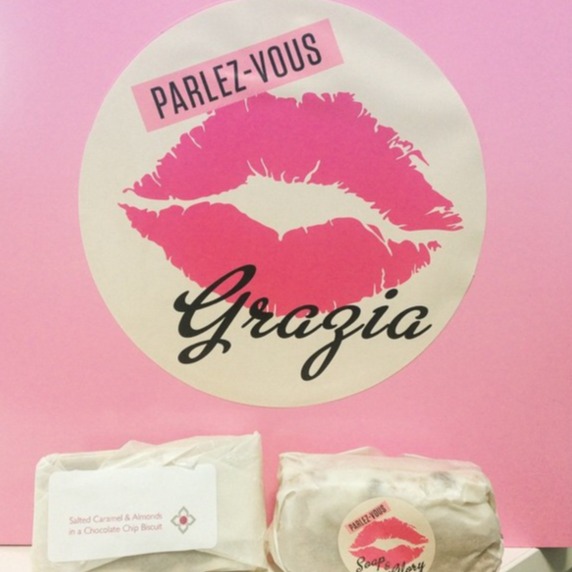 Bespoke ice cream sandwiches for Soap and Glory