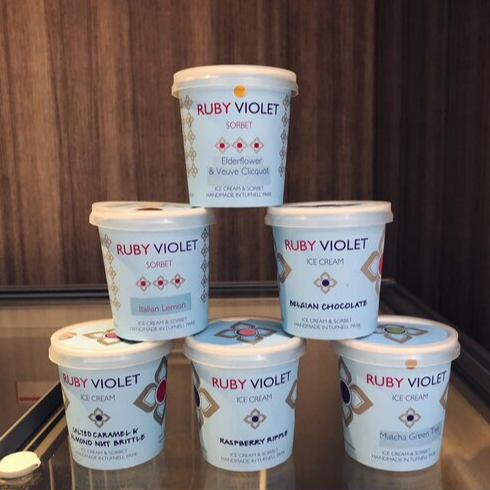Tiny tubs of ice cream